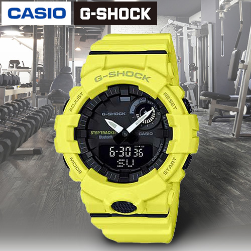 【クリックで詳細表示】カシオ計算機 腕時計 歩数計測機能付 G SHOCK イエロー GBA-800-9AJF