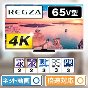 65型 テレビ TVS REGZA TVS REGZA TVS REGZA