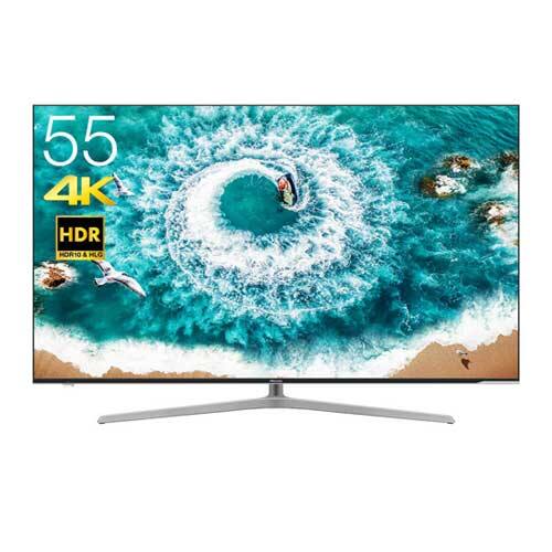 ハイセンス テレビ 【新品同様】55V型4K液晶テレビ ブラック 55U7E