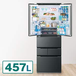 シャープ 冷蔵庫 プラズマクラスター冷蔵庫 429L ダスクダークメタル