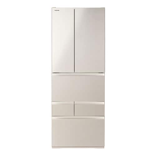 東芝 冷蔵庫 【良品】冷蔵庫 509L サテンゴールド GR-V510FK(EC