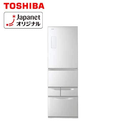 東芝　【良品】冷凍冷蔵庫　410L　右開き　シルバー　GR-417G(S)標準取付工事費込み