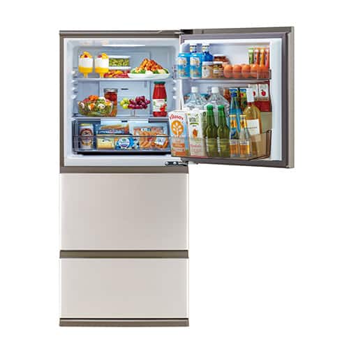 AQUA 冷蔵庫 冷蔵庫 FREEZIA＋ 3ドア 262L 右開き ブライトダーク