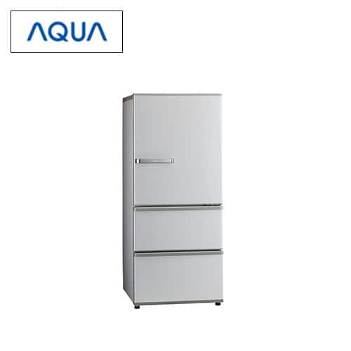 AQUA 冷蔵庫 【美品】冷蔵庫 272L 3ドア右開き ブライトシルバー