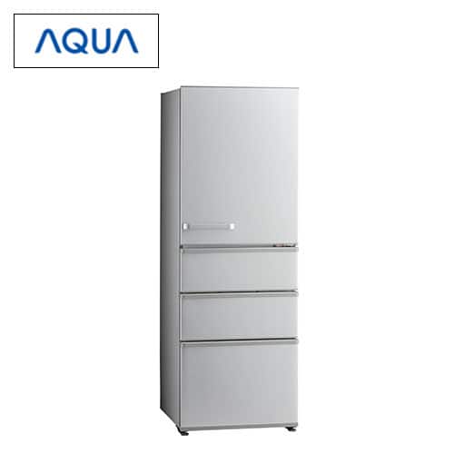 AQUA 冷蔵庫 【良品】冷蔵庫 355L 4ドア右開き ブライトシルバー