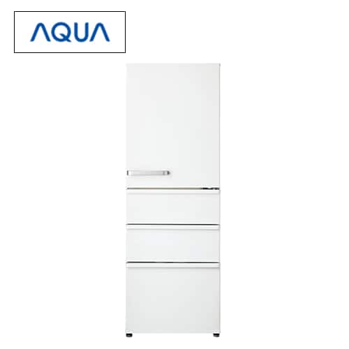 AQUA 冷蔵庫 【美品】冷凍冷蔵庫 355L 4ドア 右開き ミルク AQR 