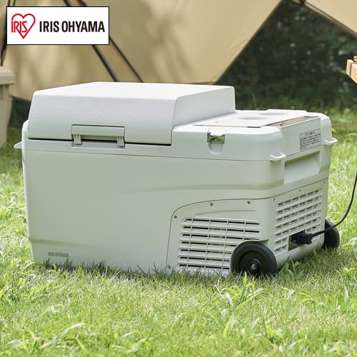 アイリスオーヤマ 冷蔵庫 【新品同様】充電式ポータブル冷温庫26L IPDW