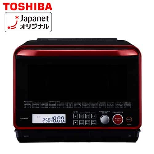 東芝 レンジ・トースター 【良品】オーブンレンジ 石窯ドーム 30L グランレッド ER-JZ4000(R) ダイヤモンドパンセット  通販【ジャパネット公式】