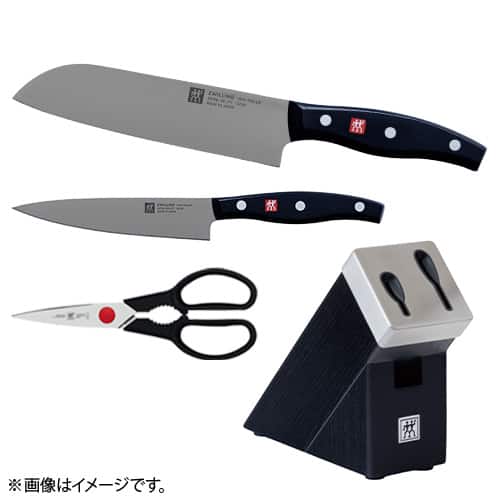 ヘンケルス　シャープニングナイフブロックセット　4点 ツヴィリングJAヘンケルス キッチン用品 ツインポルックス セルフ