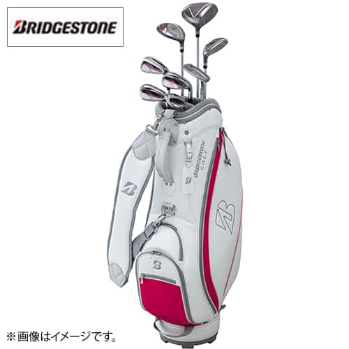 【新品未使用】ブリヂストン キャディバッグ BG-100Lホワイト/レッド ブリヂストン ゴルフ 【新品同様】BRIDGESTONE GOLF BG-100L