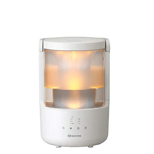 リズム 加湿器・除湿機 【美品】超音波式加湿器 MIST250 ライトグレー 