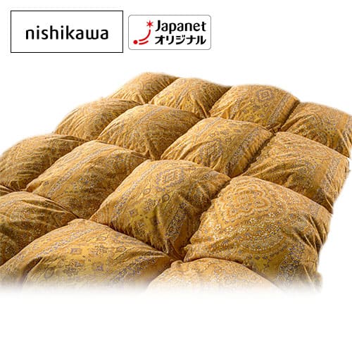 西川 布団・快眠グッズ ポーランド産羽毛使用 布団 ダブル ゴールド