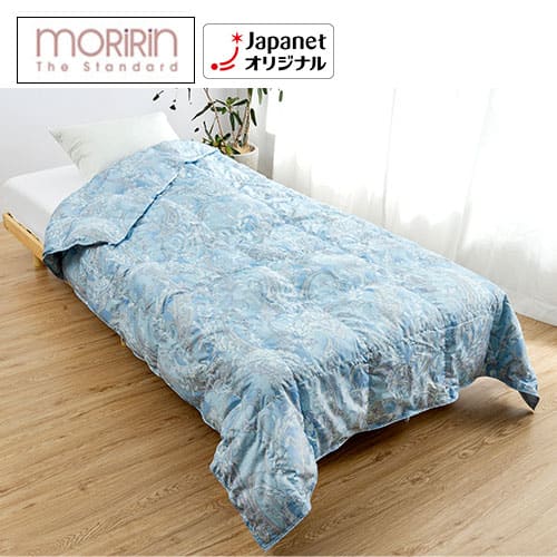 布団　moririn ダウンケット　ブルー　ダブル　ジャパネットたかた　洗える モリリン 布団・快眠グッズ 【新品同様】洗えるダウンケット 1枚