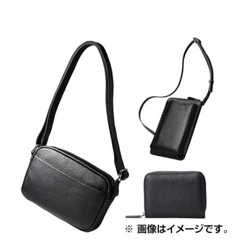FUROSHIKI バッグ・小物 【美品】本革小物3点セット ブラック 