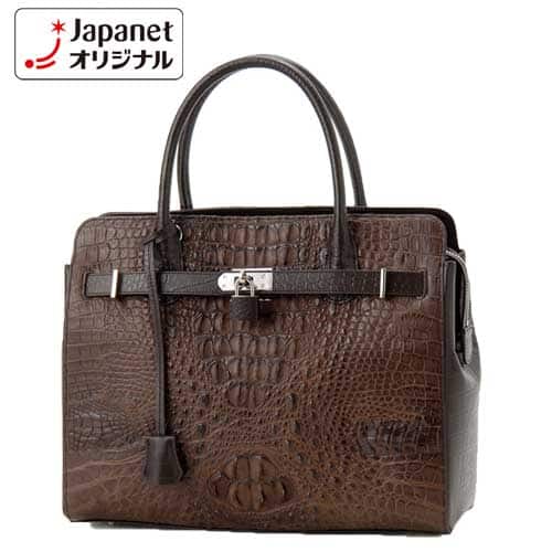 ロダニア バッグ・小物 【新品同様】クロコダイル 2way ハンドバッグ