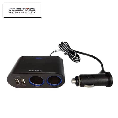 慶洋エンジニアリング カー用品アクセサリ USBツインソケット AN-S091