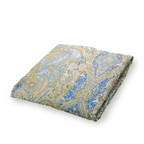 6387.シキボウ 羽毛布団 シングル ブルー