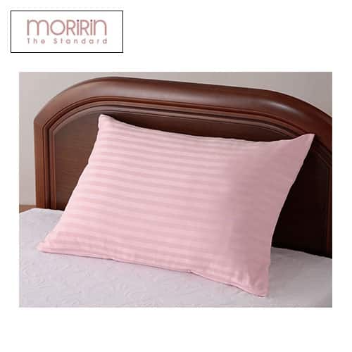 モリリン 布団・快眠グッズ サテンストライプ枕カバー 50x70cm ピンク