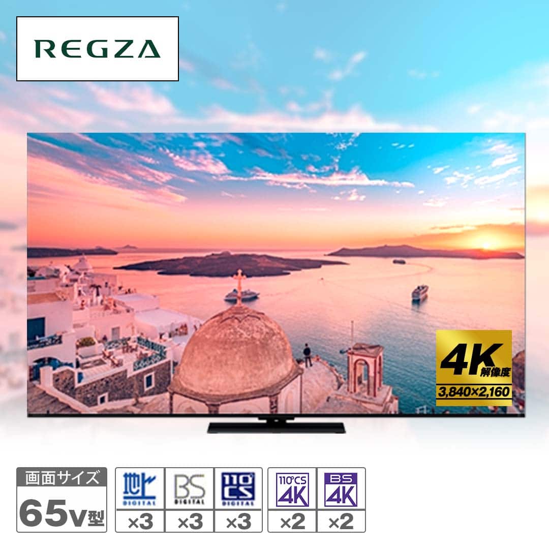 TVS REGZA テレビ 4K MiniLED 液晶テレビ レグザ 65V型