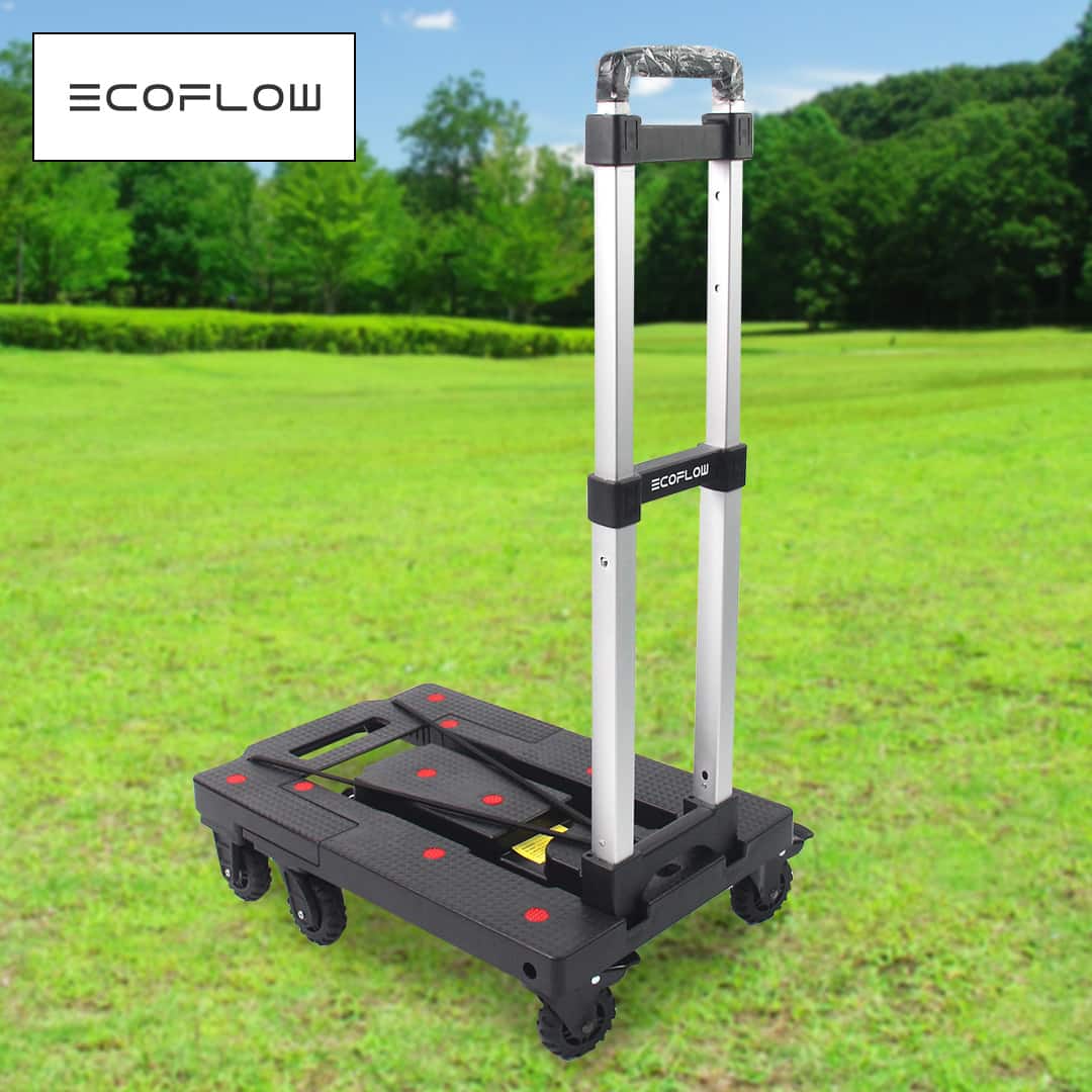 エコフロー　折りたたみ式キャリーカート グレー EcoFlow 電池・防犯・防災アクセサリ 折りたたみ式台車