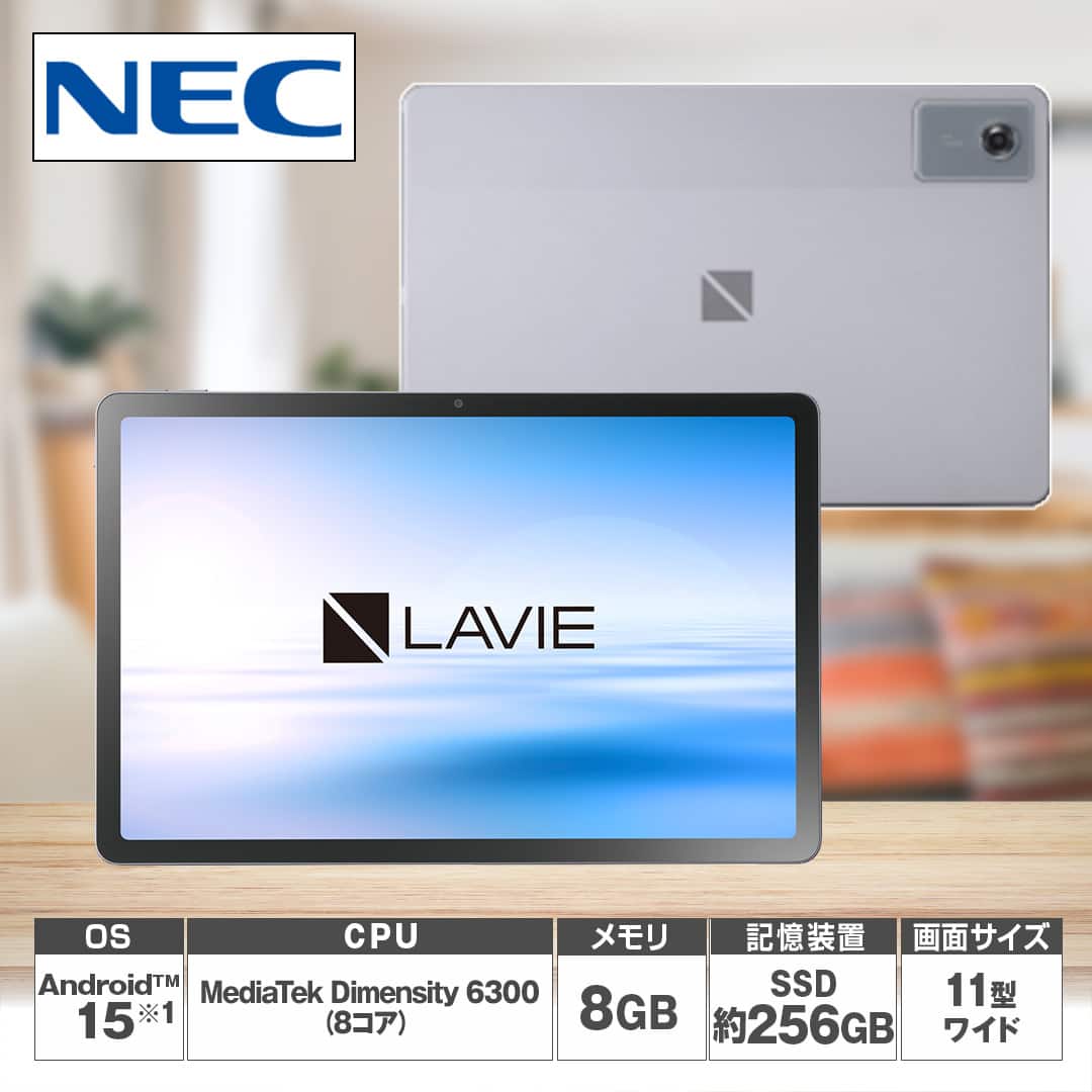 NEC LAVIE Tab T11N ルナグレー 本体 Androidタブレット LAVIE Tab T11N(T1175/LAS) ルナグレー PC-T1175LAS