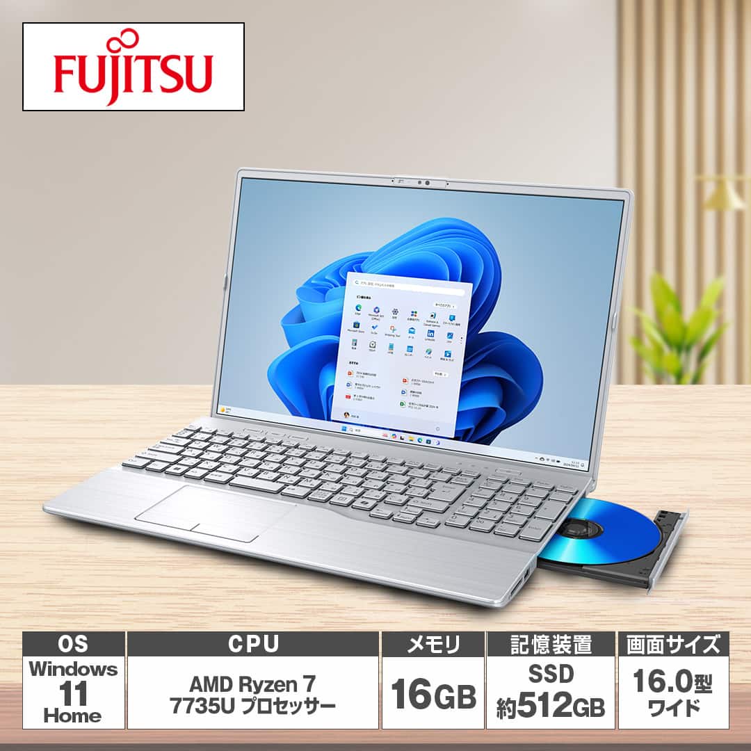 富士通 ノートパソコン ノートパソコン FMV A77／K3 ブライトブラック