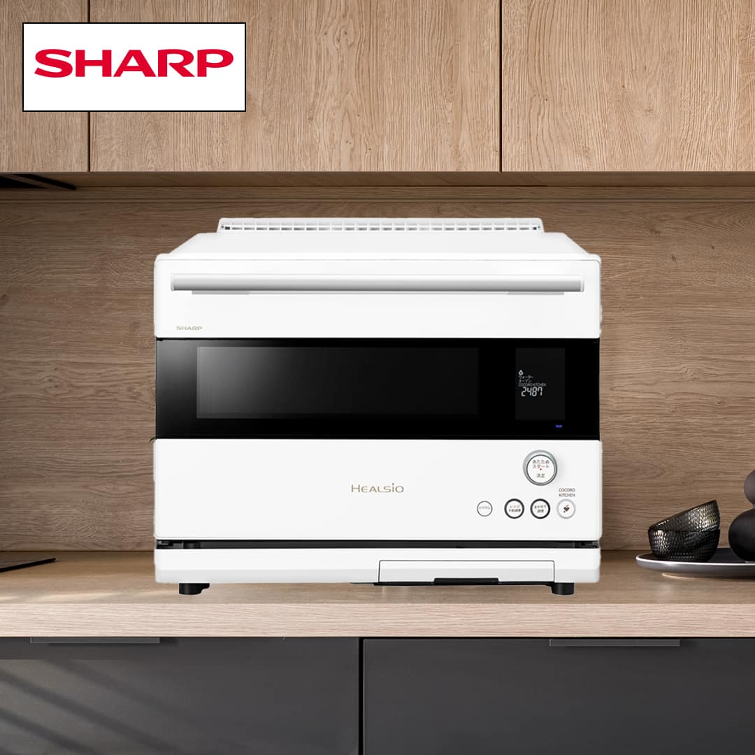 シャープ ヘルシオ ウォーターオーブン（ホワイト） AX-RS1B-W ヘルシオ AX-RS1B | オーブン・電子レンジ：シャープ