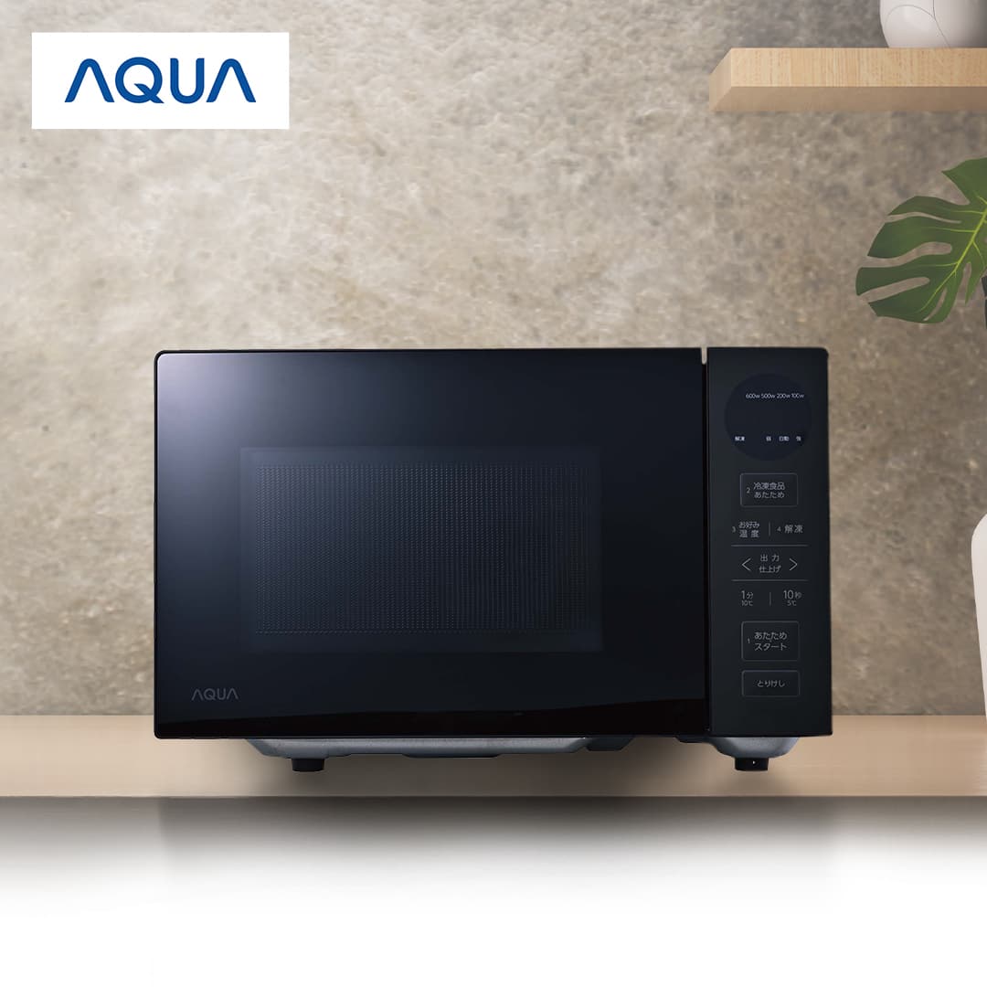 AQUA レンジ・トースター 電子レンジ 20L ブラック AQM