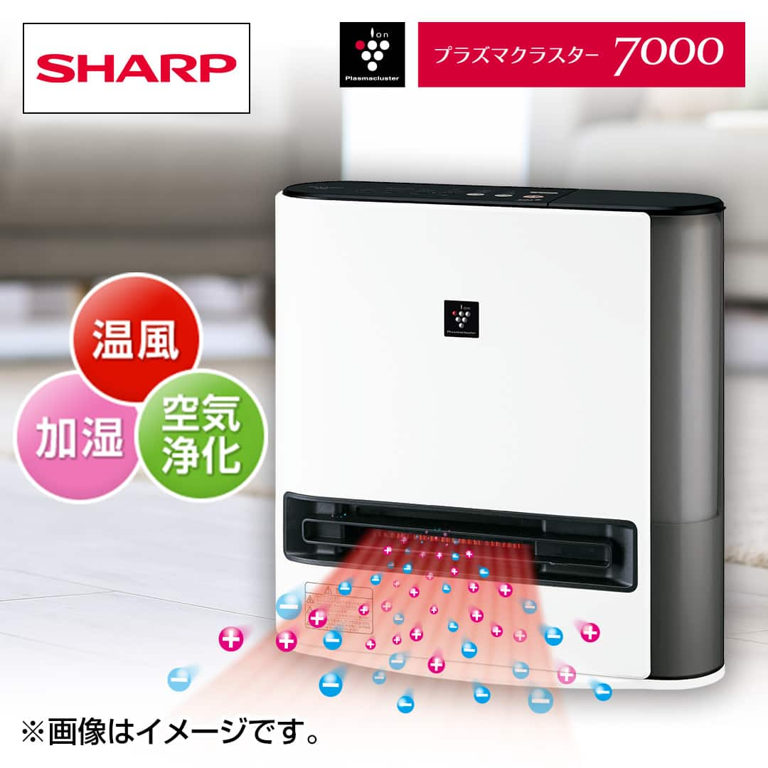 シャープ SHARP プラズマクラスター 加湿セラミックファンヒーター プレミアムホワイト HX-TK12-W