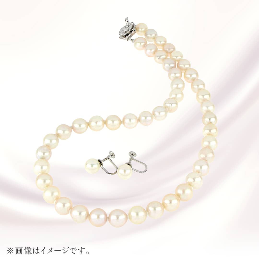 宝飾・貴金属 あこや真珠ネックレス・イヤリングセット KKR-90 通販