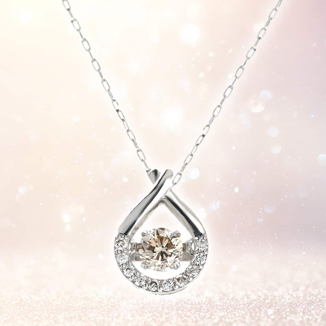 Taka 似　ストーンネックレス 宝飾・貴金属 プラチナ 0.25ct ダンシングストーンネックレス AFTW