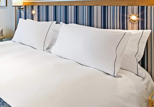 Luxury bed linens and pillows