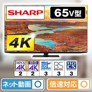 �V���[�v�@miniLED�e���r�@AQUOS�@HV1���C���@65V�^�@4T-C65HV1