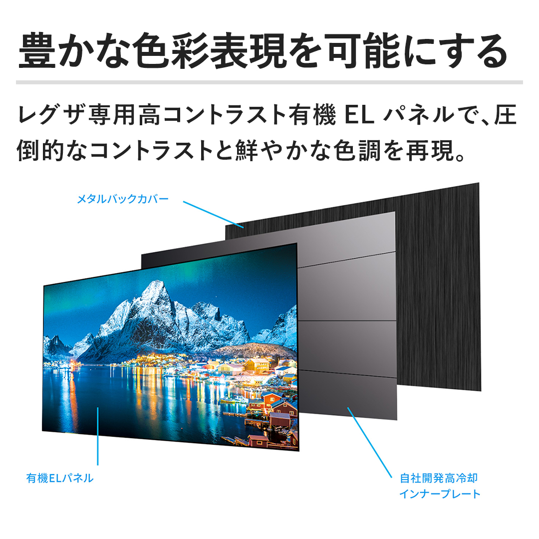 ＴＶＳ ＲＥＧＺＡ テレビ 4K有機ELテレビ レグザ 55V型 55X8900L 壁寄せテレビスタンド  ウォールナットセット／下取りあり（別途リサイクル料金＋収集運搬料金が別途必要）／設置取付あり／テレビ台引取あり 通販【ジャパネット公式】