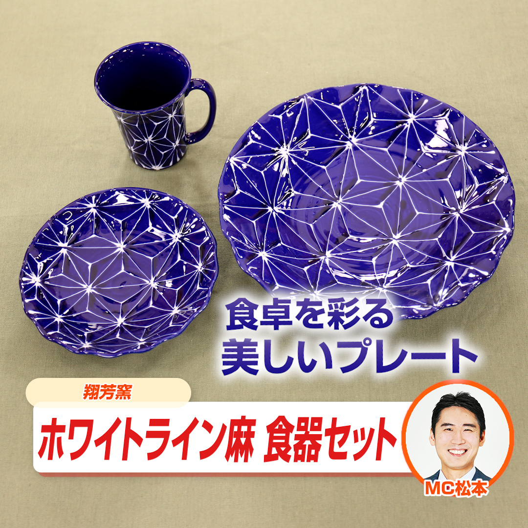 翔芳窯 伝統工芸品 ホワイトライン麻 食器セット 瑠璃 通販