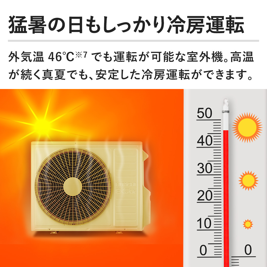 日立 エアコン ルームエアコン 白くまくん DTシリーズ 主に23畳 RAS-DT71R2(W) 下取りなし／標準取付工事なし 通販【ジャパネット公式】