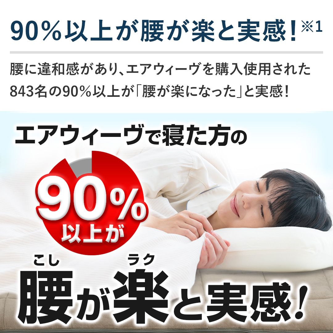 エアウィーヴ 布団・快眠グッズ 敷布団肩やわ ダブル 1-307031-1